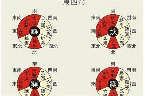 东西四命查询|东四命西四命速查表 命卦对照表